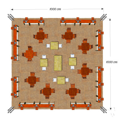 VHZC eilandstand ~Plattegrond ©2013~VHZC & Elles van Goozen decor©